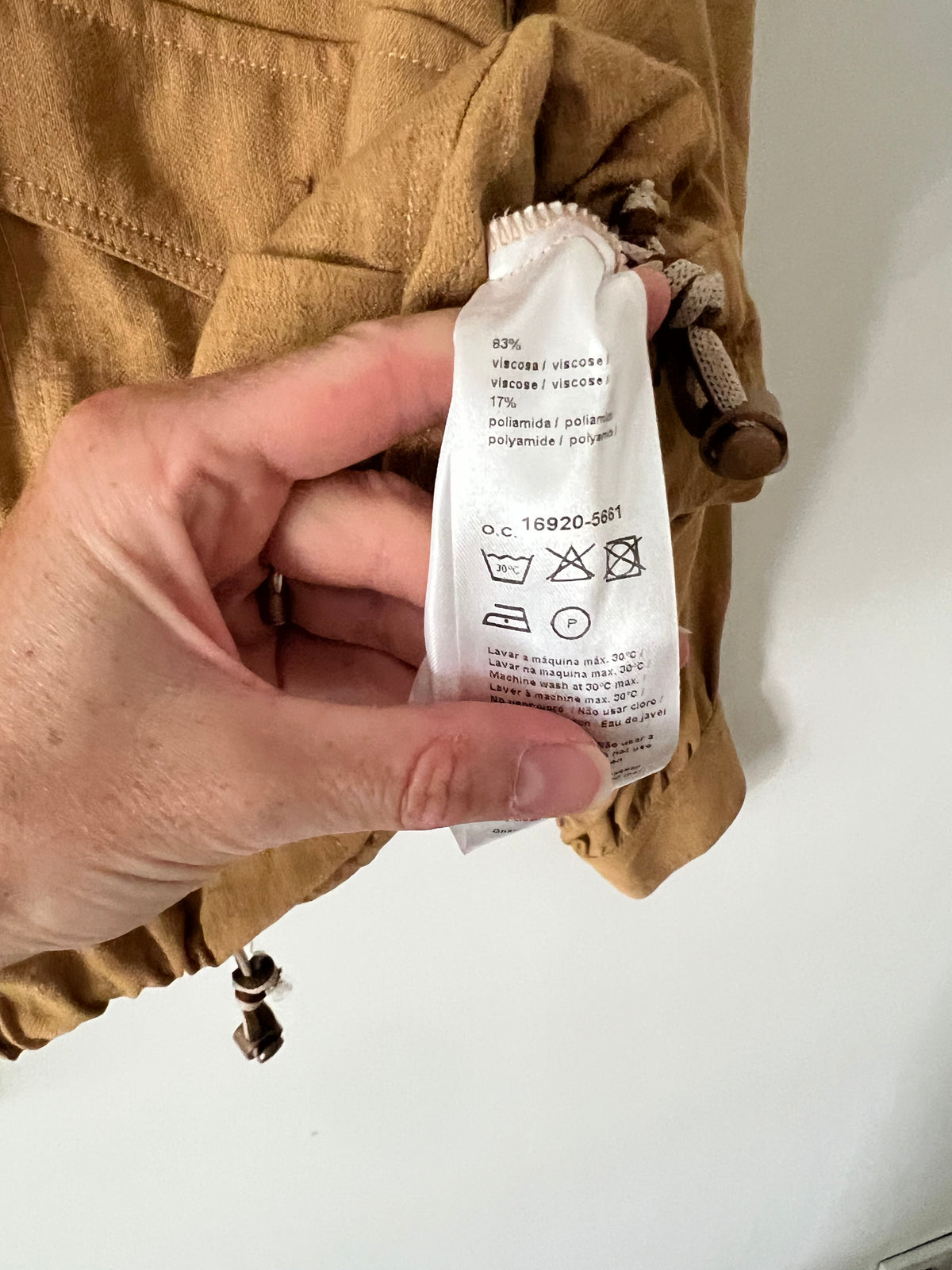 ZARA. Long brown dress TM