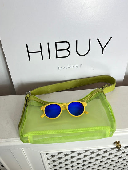 OTRAS. Bolso verde rejilla