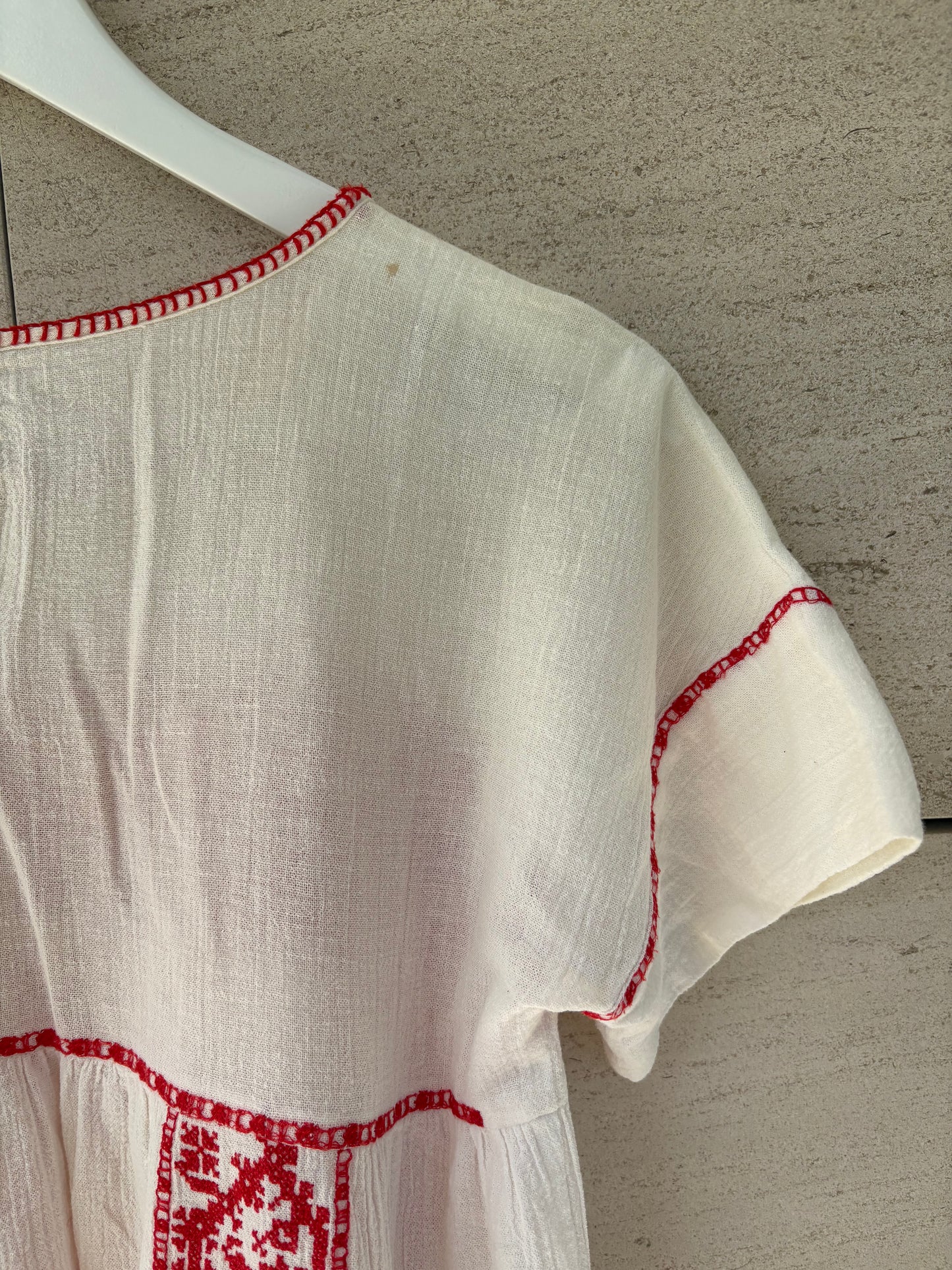 MASSCOB. Top algodón punto de cruz. T S