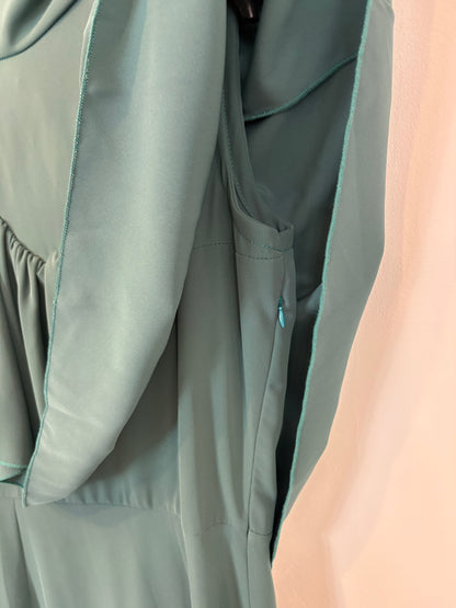 BOLFATE. Vestido midi escote volante