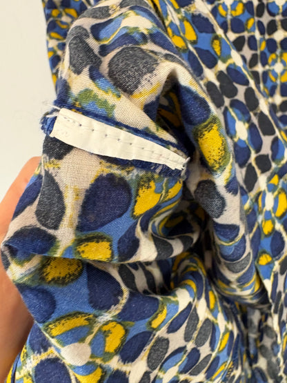 S. OLIVER. Camisa azul estampada