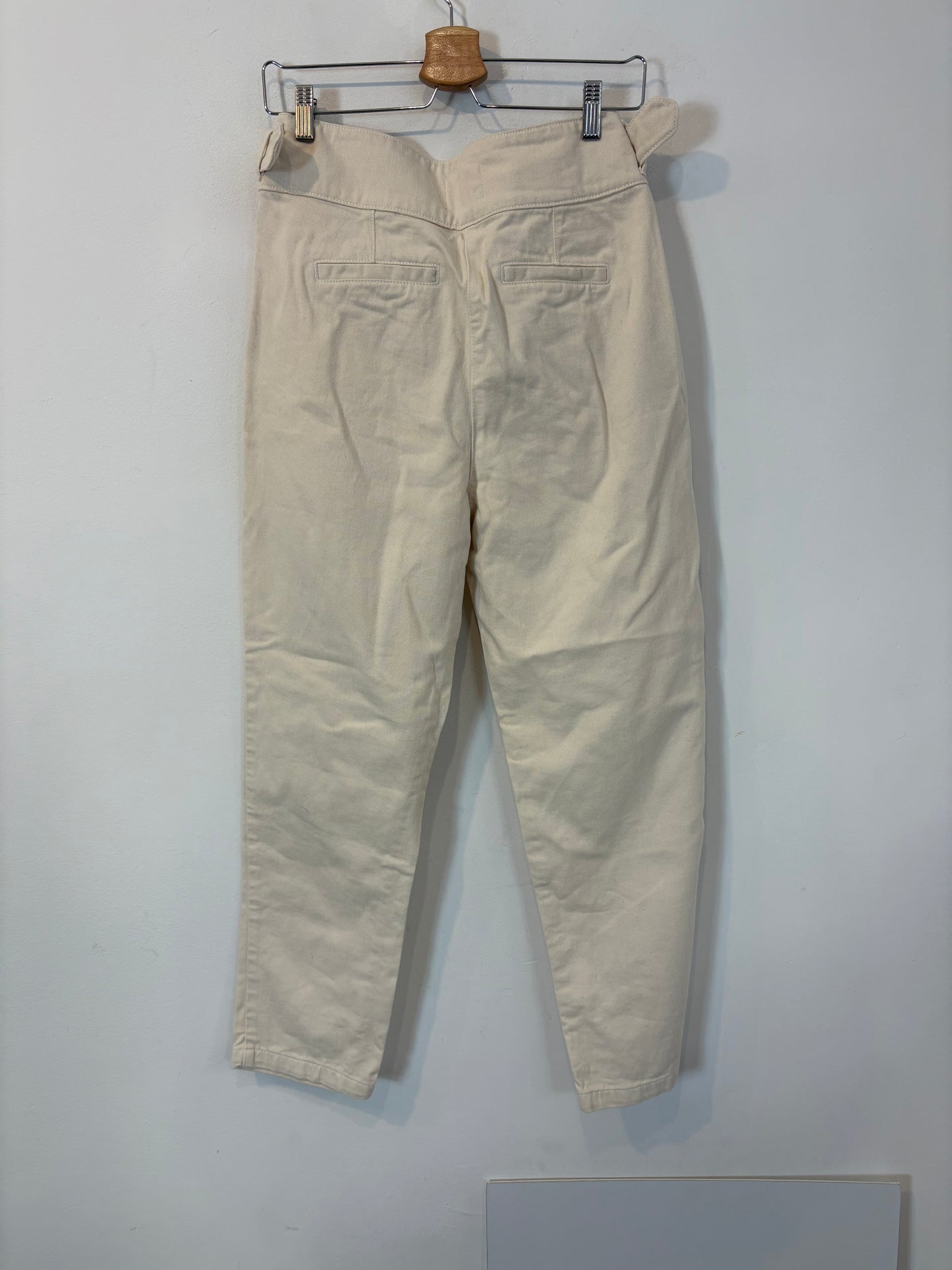 SÉZANE. Denim beige pinzas