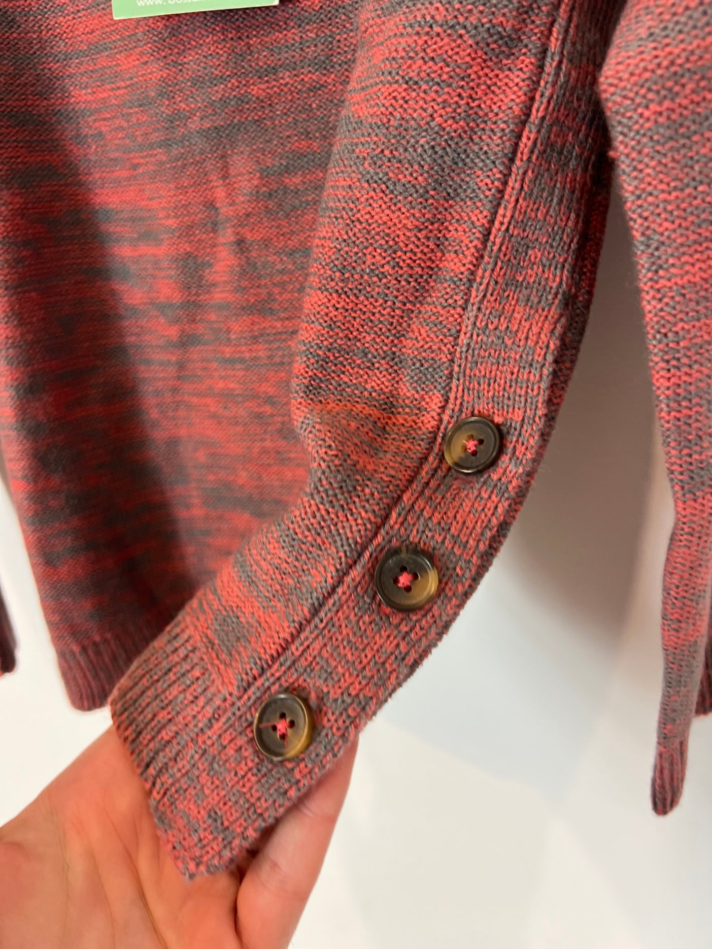 BOSSA. Pink and gray sweater, size 8 years