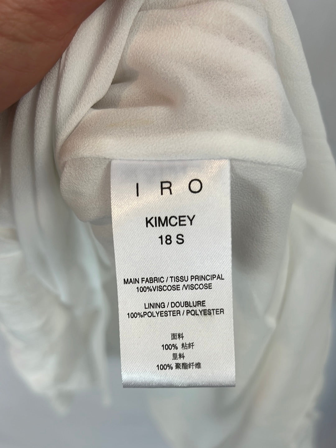 IRO. White dress with details, size 38