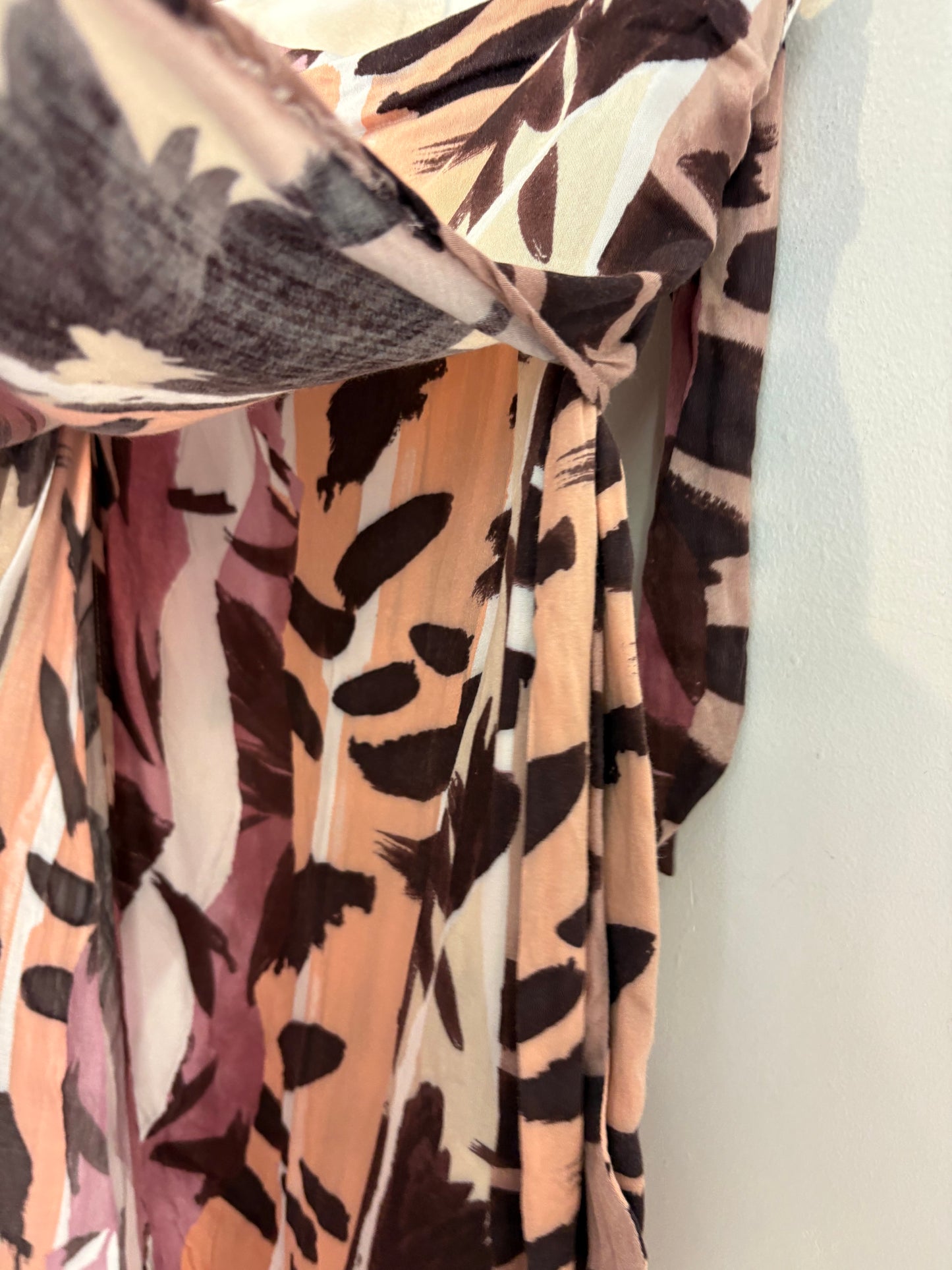 OYSHO. Falda  pareo estampada. T S