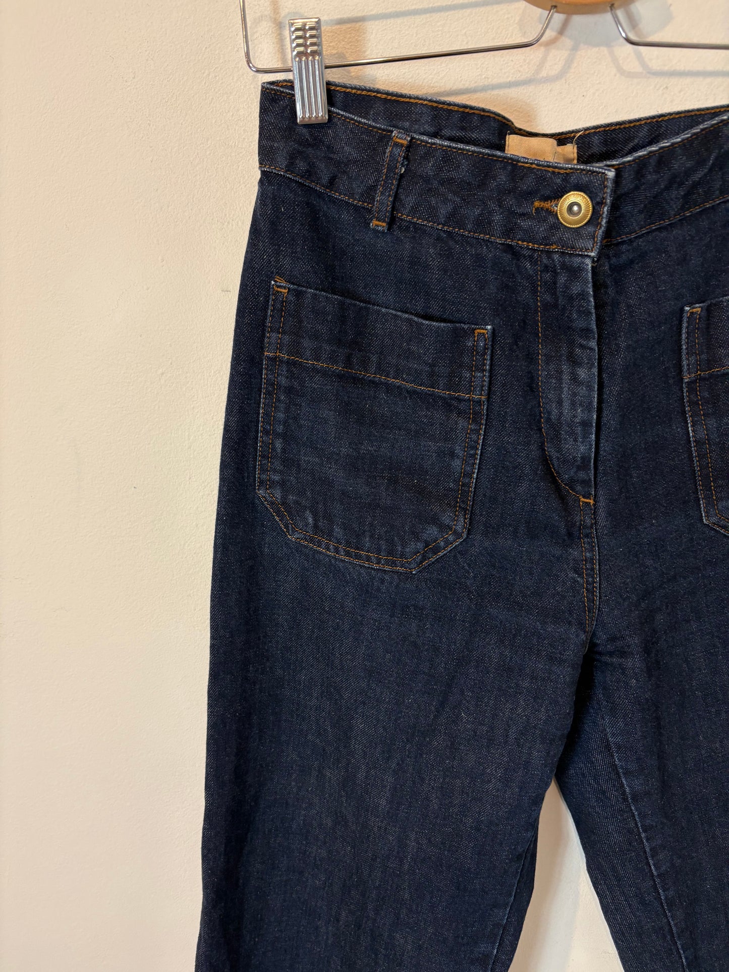 SESSUN: Denim recto bolsillos azul oscuro