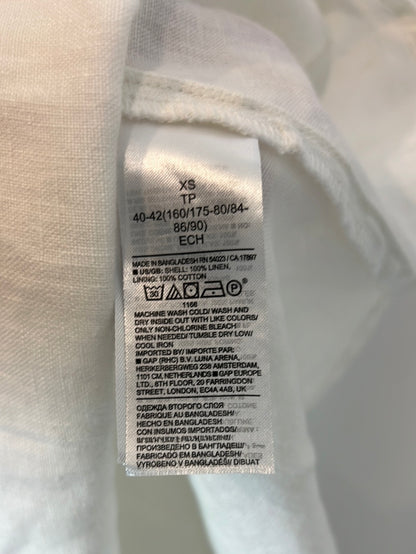 BANANA REPUBLIC. White cotton midi dress. Size XS