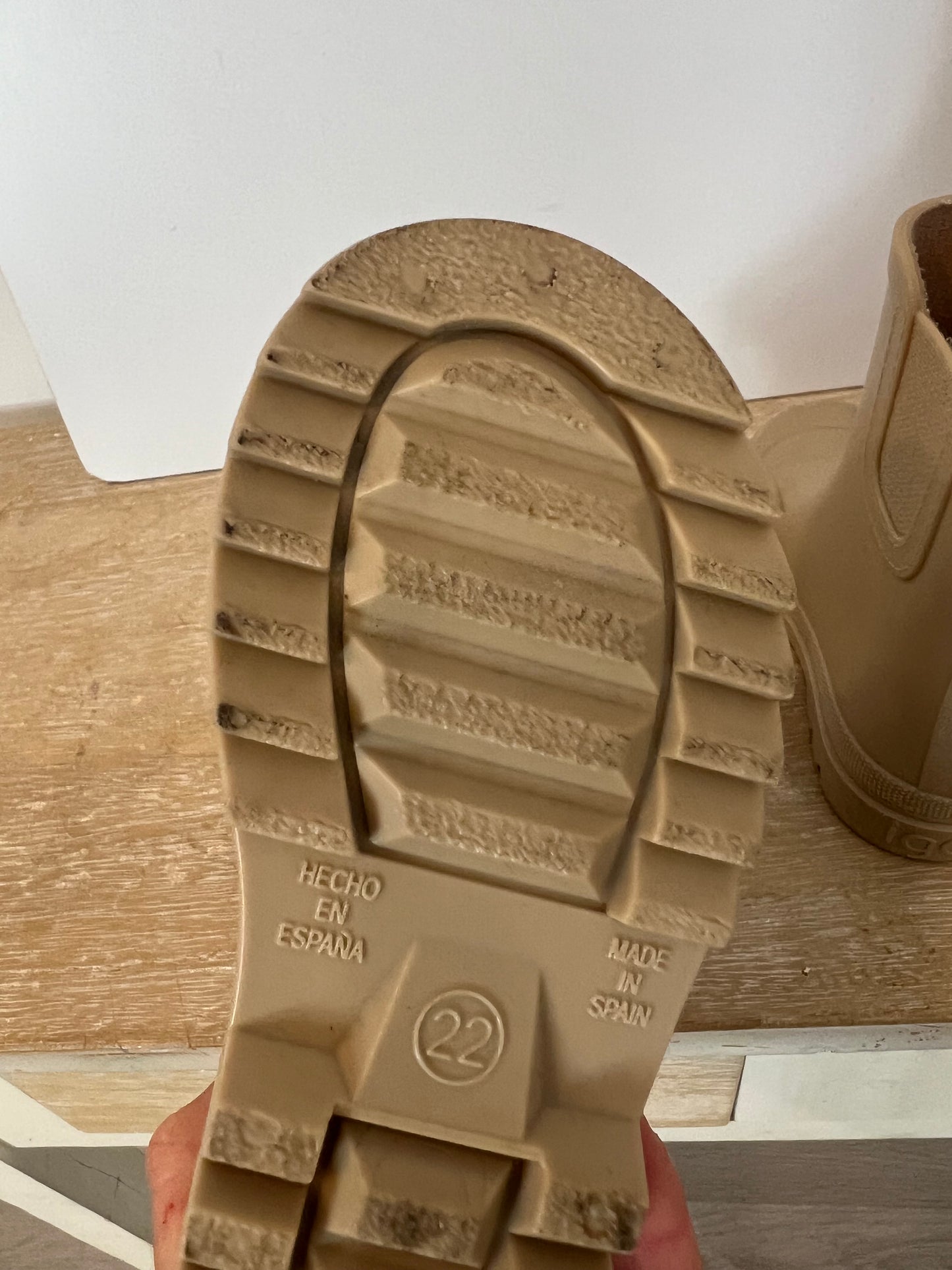 IGOR. Botas de agua beige T.22