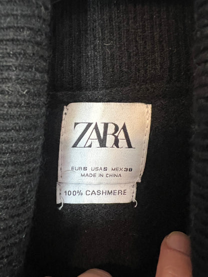 ZARA. Black cashmere Ts sweater