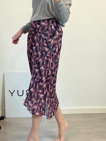 IRO. Falda midi estampada