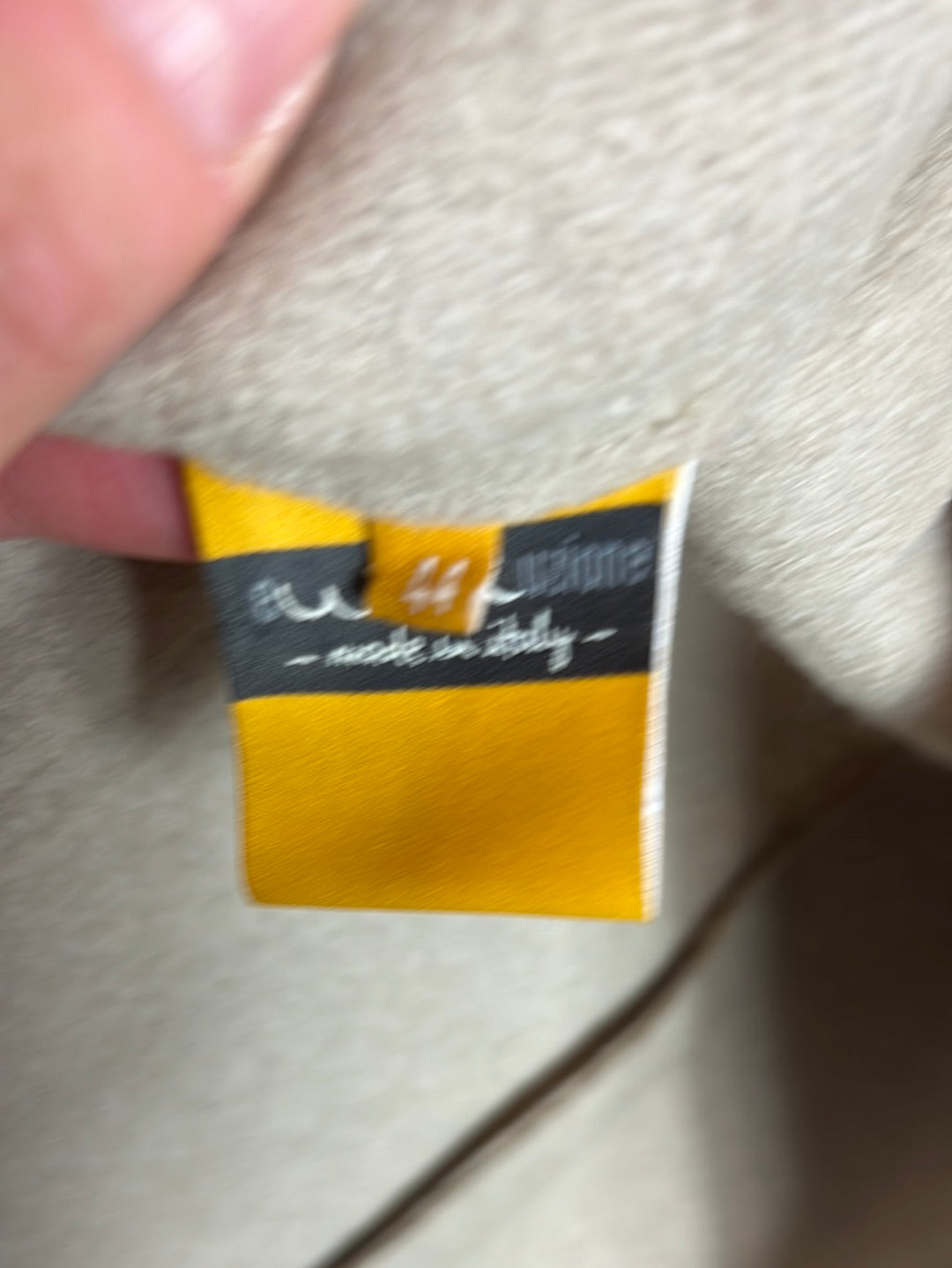 EWOOLUZIONE. Textured beige wool blazer. T 44 (L)