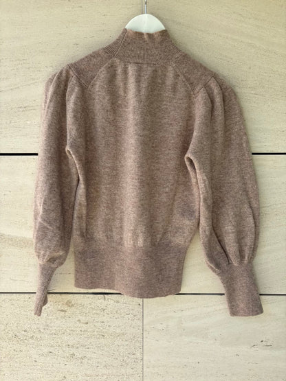 Jersey beige jaspeado detalle hombros