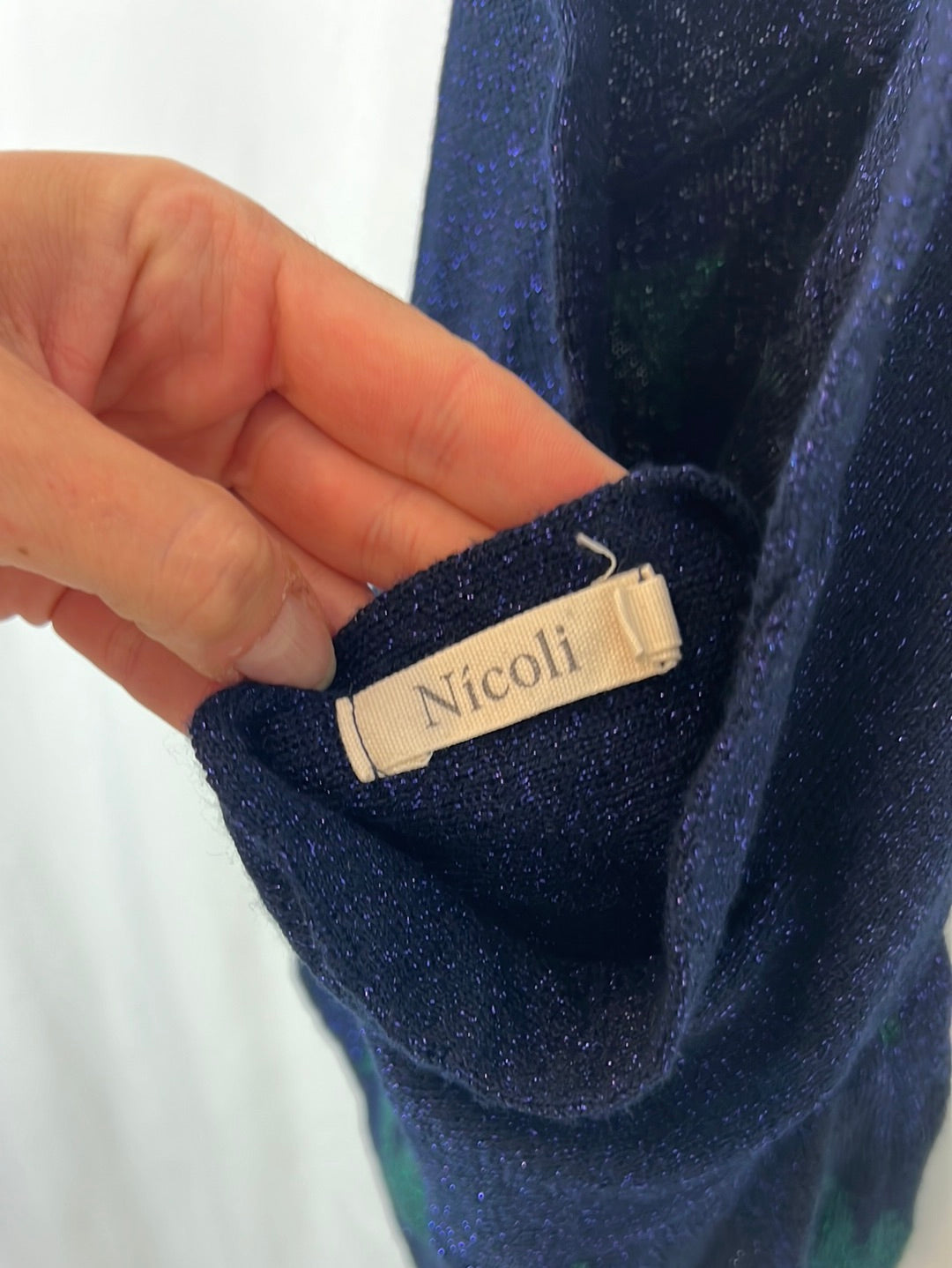 NÍCOLI. Top punto hilos brillo. T S