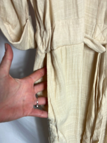 ZARA. Mono largo textura beige. T S