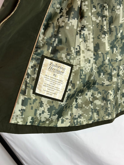 HENRY ARROWAY. Parka verde impermeable T.s