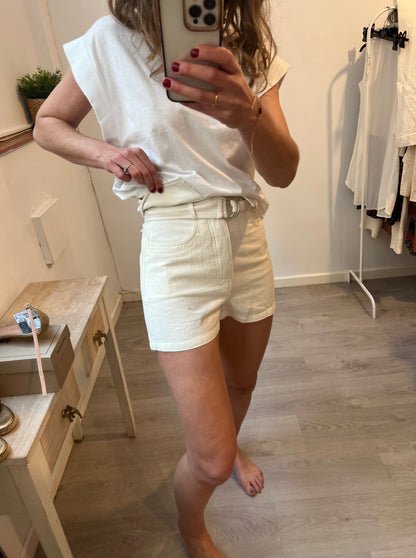 IRO.Shorts cortos blancos denim T.34