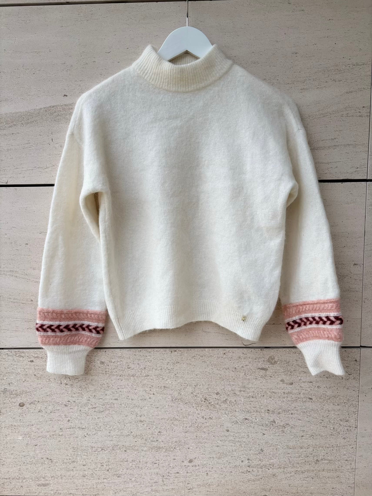 DES PETIT HAUTS. Jersey greca manga mezcla
