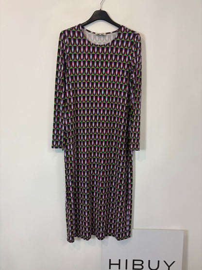 SURKANA. Vestido punto elástico estamapdo