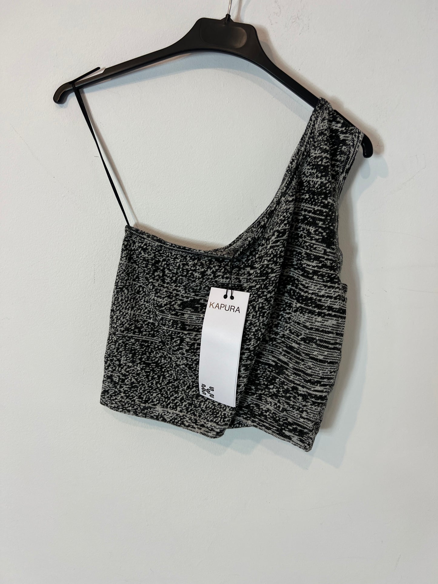 KAPURA. Top asimétrico punto jaspeado. T M