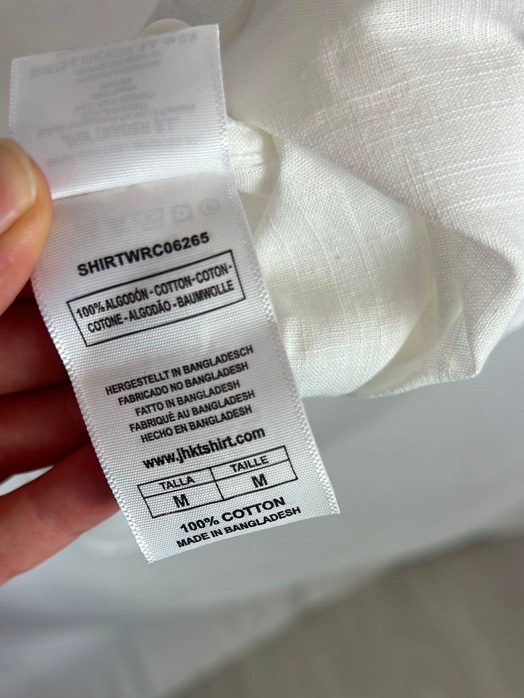 OTRAS. Blusa blanca algodón . TM