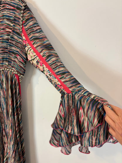 TETÉ BY ODETTE. Vestido largo colores detalle tachuelas