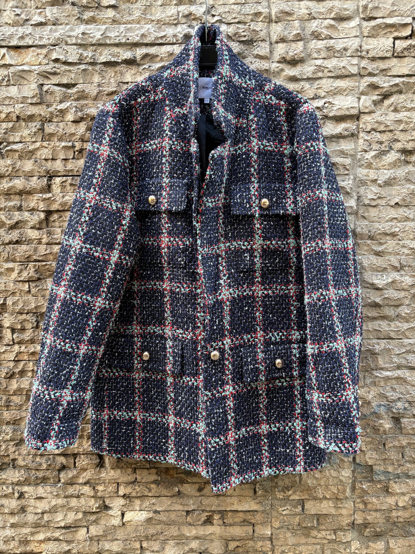 SUNCOO. Chaqueta tweed colores