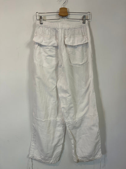 ZARA. Pantalón blanco mezcla. T XS/S