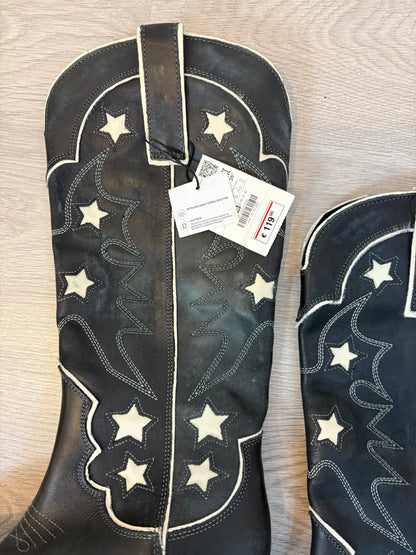 ZARA. Botas piel estrellas