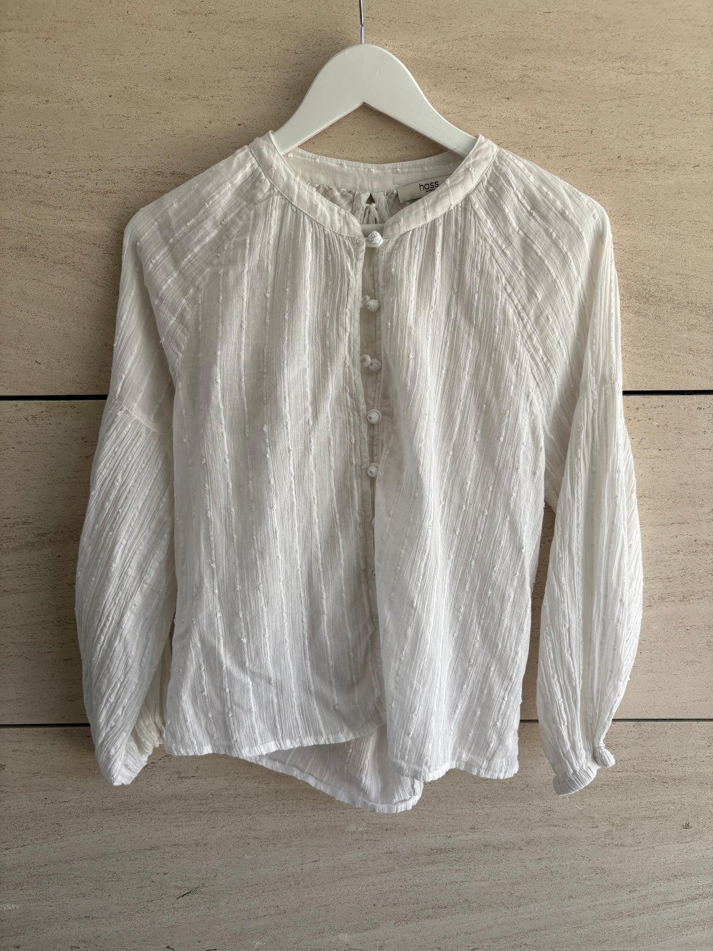 INTROPIA. blusa  blanca detalle espalda T.s