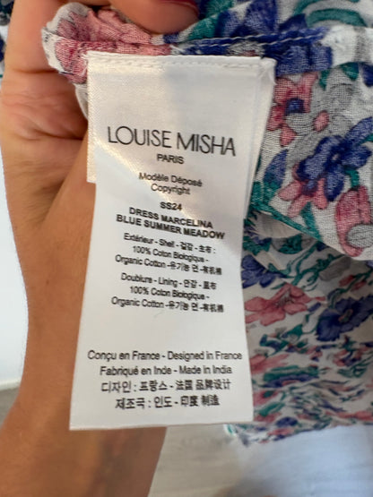 LOUISE MISHA. Vestido largo estampado floral