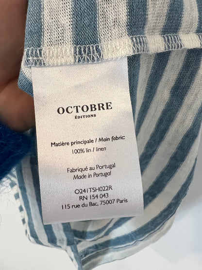 OCTOBRE. Camiseta lino rayas T.xs