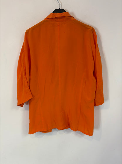 JIL SANDER. Blusa cruzada seda