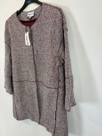 BIMBA Y LOLA. chaqueta textura burdeos