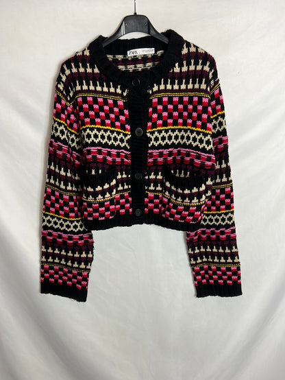 ZARA. Rebeca punto colores. T M (Tara)