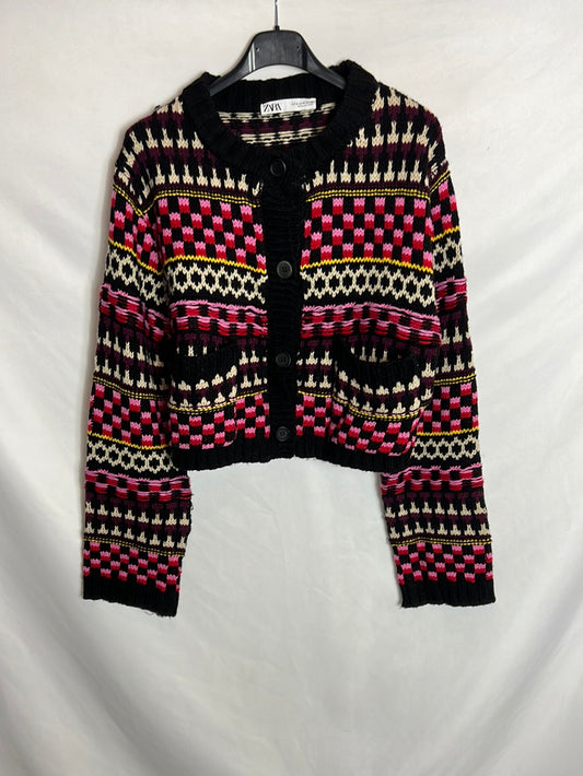 ZARA. Rebeca punto colores. T M (Tara)