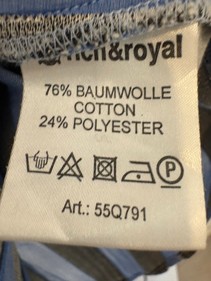 RICH&amp;ROYAL. Two-tone textured blouse. TS