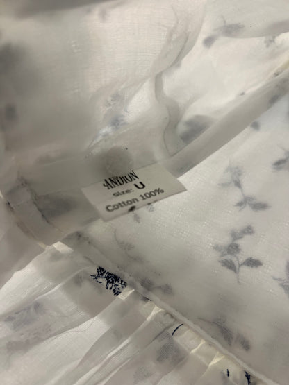 ANDION. Vestido blanco flores Tu(s)