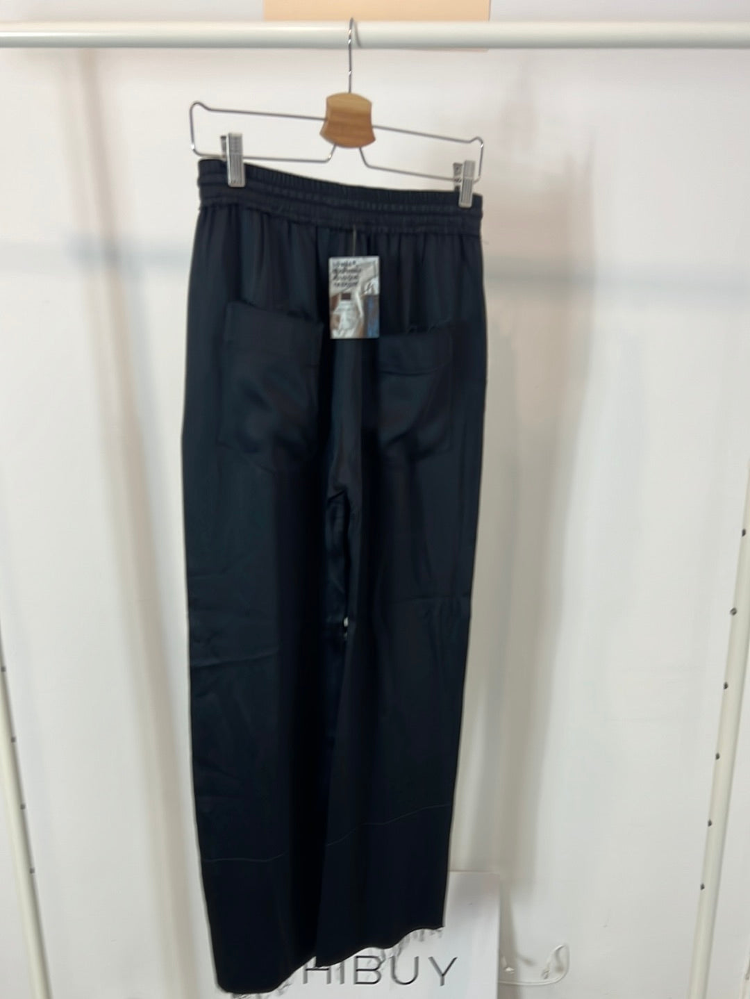 ZARA. Satin blue trousers. XS