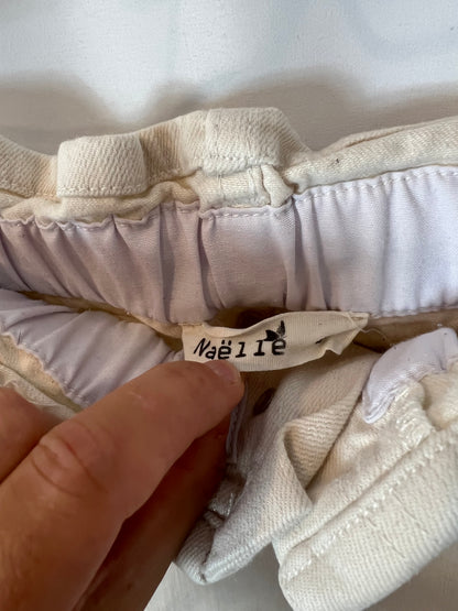 NAËLLE. Beige denim skirt. T.S.