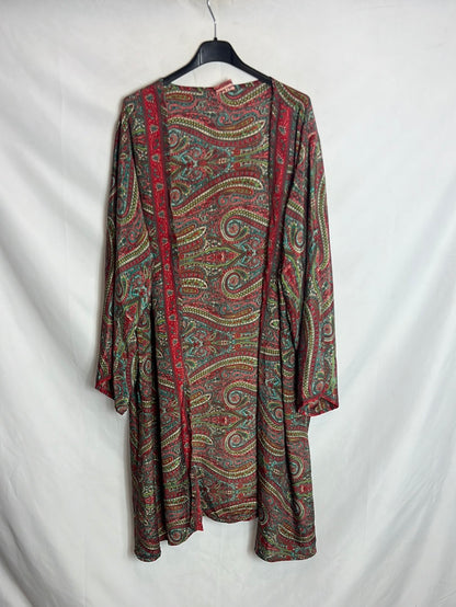 BOHOO FASHION. Kimono estampado largo.TS/M