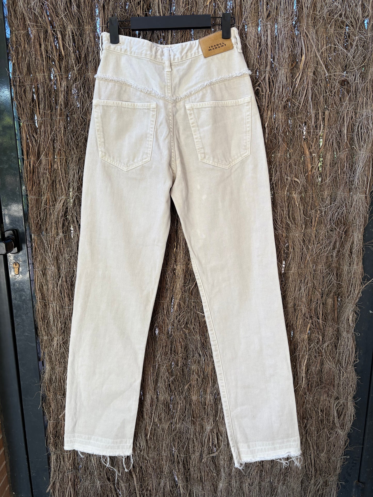 ISABEL MARANT. Denim beige recto abotonado