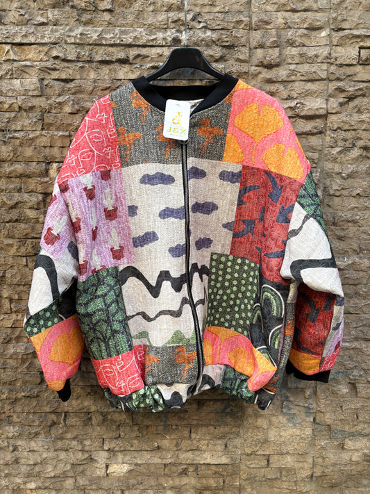 ZARA. Jacket with mottled gray wool. TS