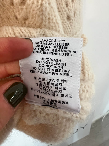 LOUISE MISHA. Jersey beige bodoques. T S