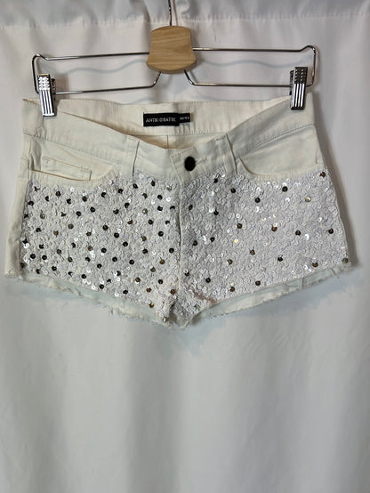 ANTIK BATIK. Sequin denim shorts. T.S.