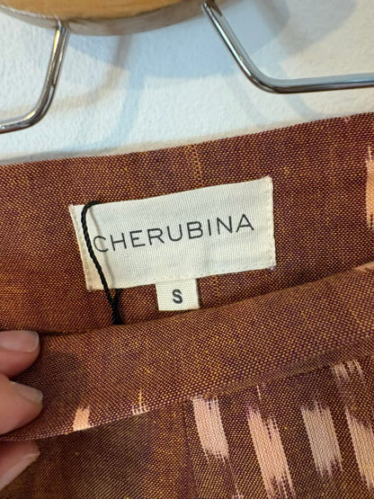 CHERUBINA. Total look top y pantalón lazada