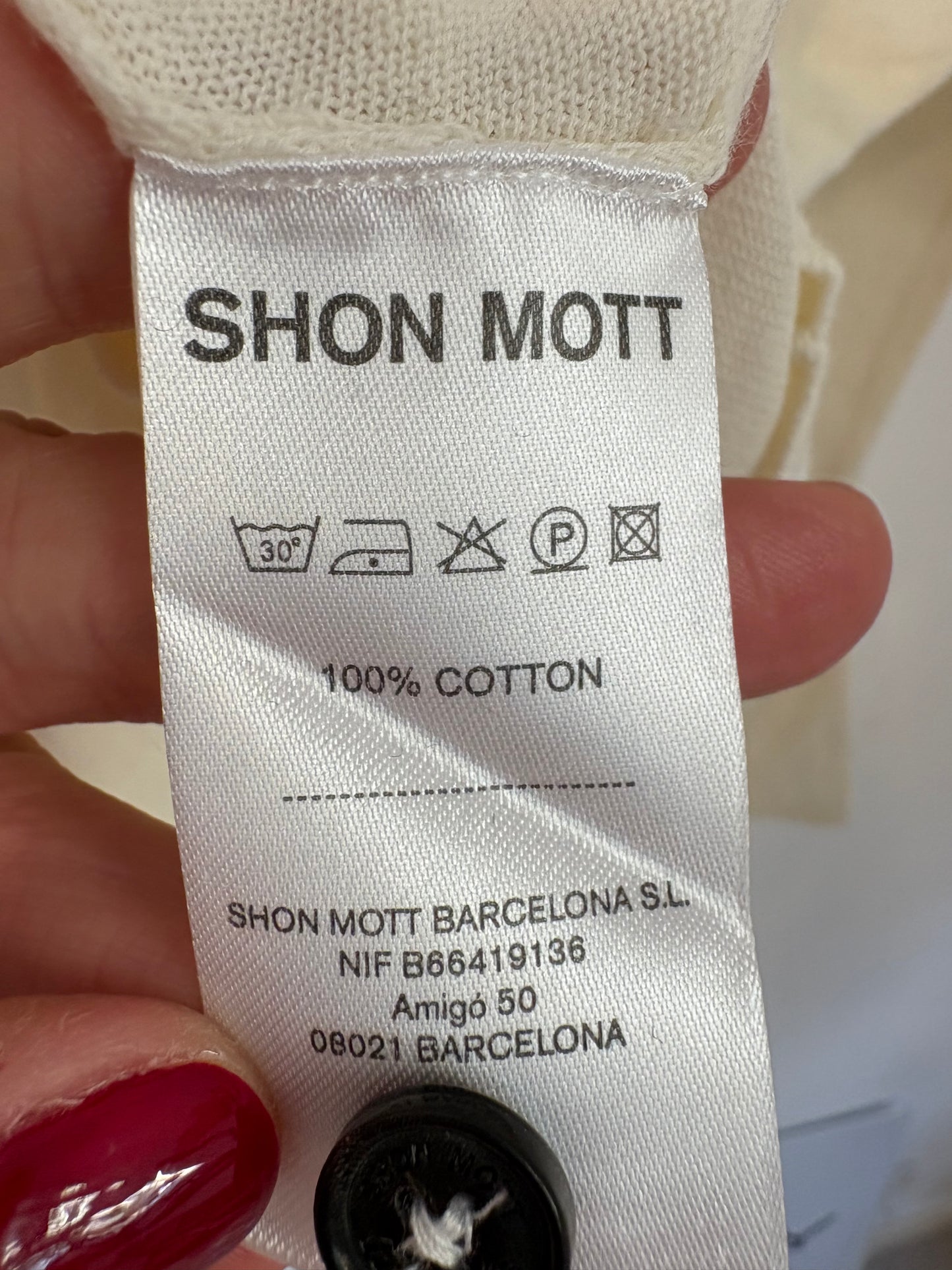 SHON MOTT. Chaqueta ligera algodón