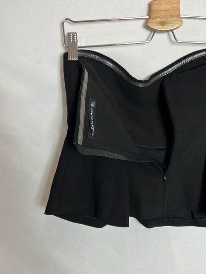 ZARA. Top palabra de honor negro. T S