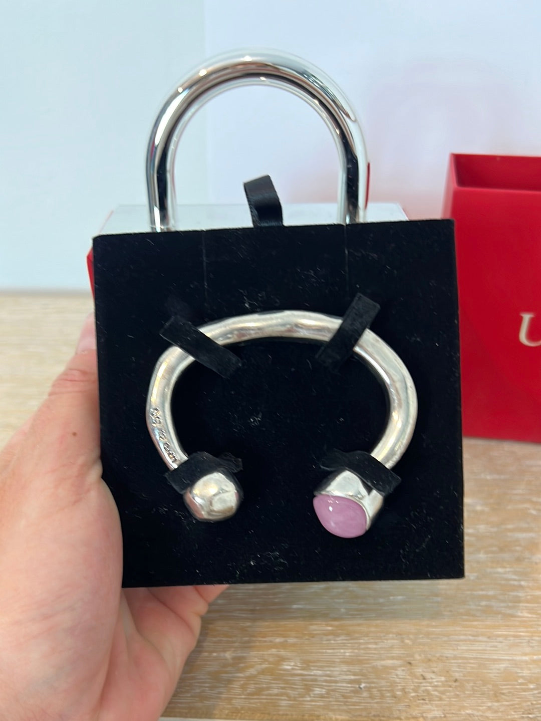 ONE OF 50. Silver-plated bracelet with Murano glass. TS