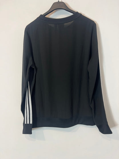 ADIDAS. Sudadera negra fluida. T M