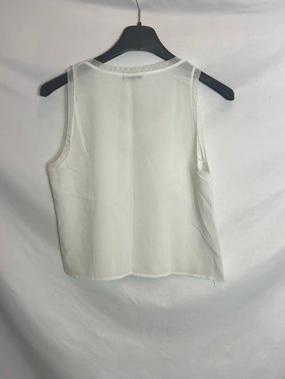 ZARA. White embroidered top. TS
